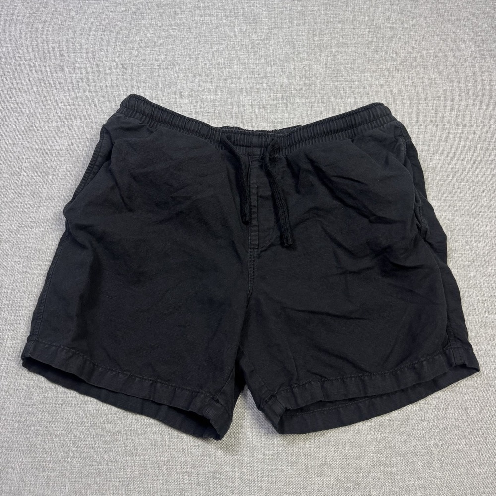 Bearbottom Clothing Linen Cotton Lightweight Shorts Mens Large Black 6" Inseam